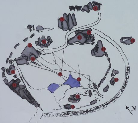 Beglik Taš Primorsko BG plánek