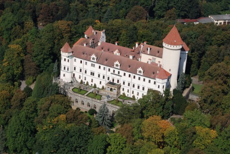 Konopiště Benešov shora