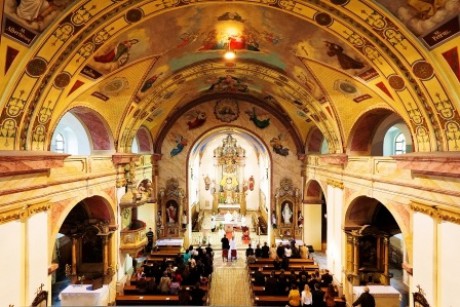 Nanebevzetí PM Zlaté Hory farní kostel svatba