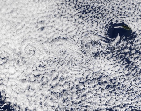 Madeira oblačnost NASA